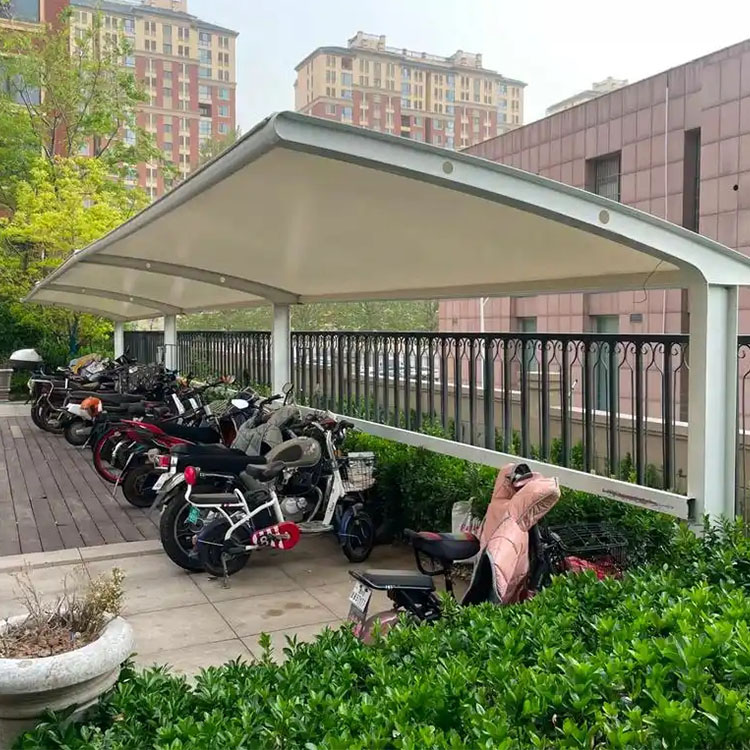 塔城膜结构电动车棚